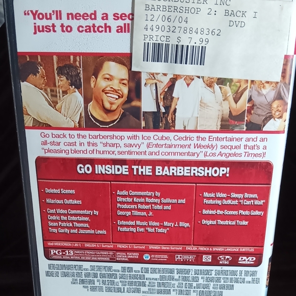 Barbershop 2: Back in Business DVD - Comedy Movie - Picture 3 of 4